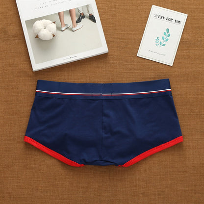 Addicted Men's Cotton Underwear Low Waist Sexy Trendy Briefs Comfortable Sweat-Absorbent Antibacterial Boxer Shorts Underpants