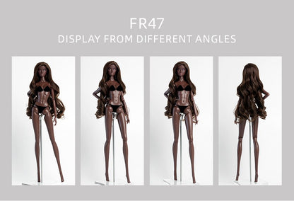 Xianxian Doll 32cm GALA ELARA BJD Supermodel Charcoal Skin Afro Straight Wavy Wig Set Limited Collector Birthday Gift