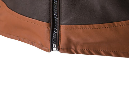 High-end Brand Men's Zipper Leather Jacket Wolverine Slim Fit Short Coat Retro Locomotive Logan Bomber PU Leather Jacket 5XL-M