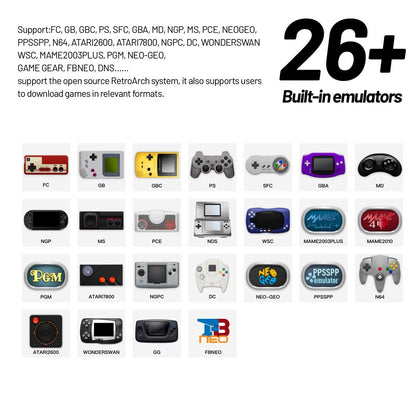 For Trimui M17 Smart Pro Handheld Game Console 4.96''IPS Screen Linux System Joystick RGB Lighting Retro Video Game Player Gift