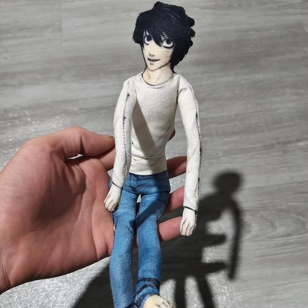 Anime Light Yagami L Plush Light Yagami L Plushies Doll Slender Twistable Shape Stuffed Toys room Decoration Festival Gift 28cm
