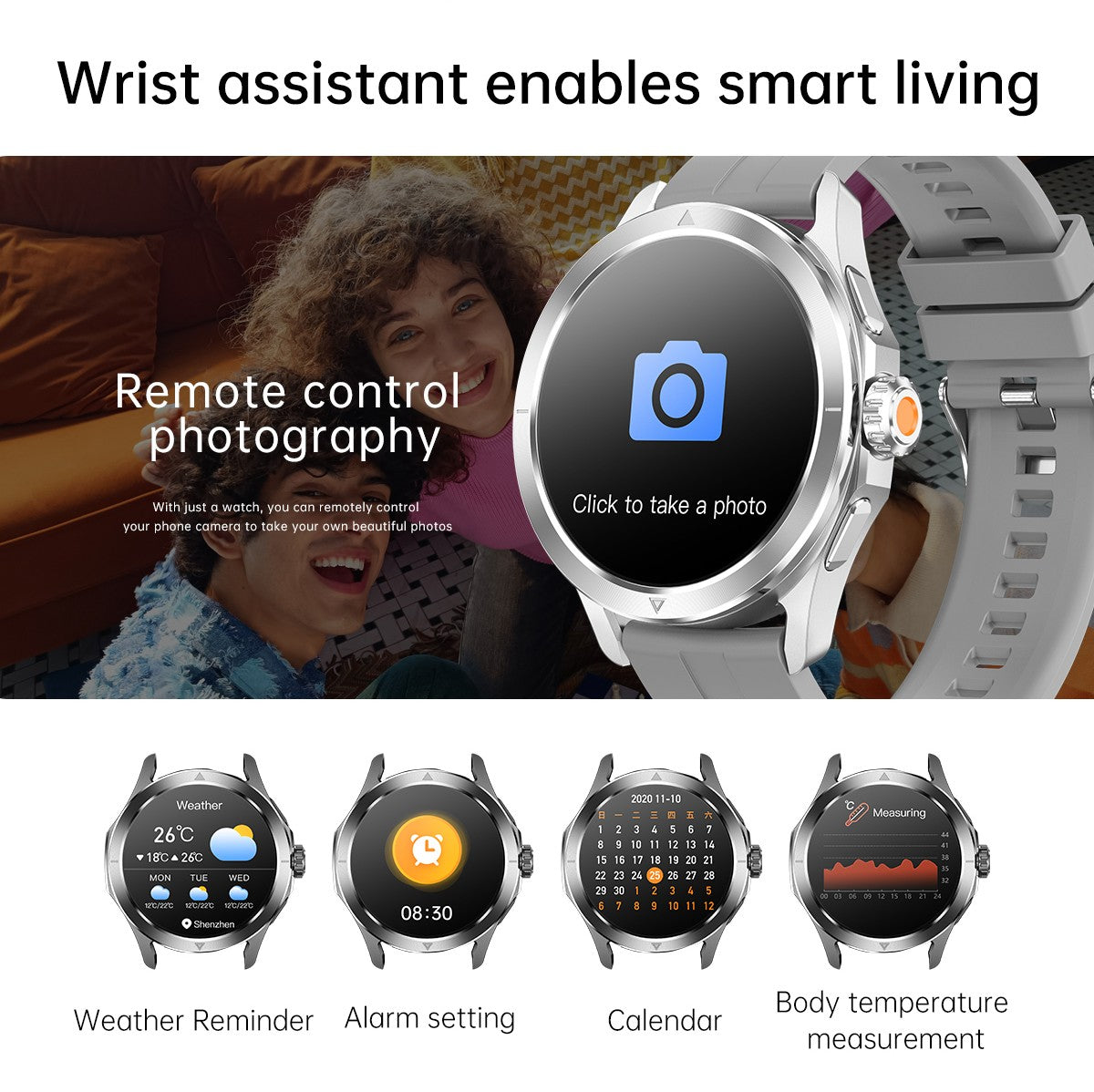 Novo Para Xiaomi S4 Ultra Outdoor Sports Smart Watch Masculino 1,53 polegadas AMOLED NFC GPS Bússola Frequência cardíaca À prova d'água Chamada BT Smartwatch