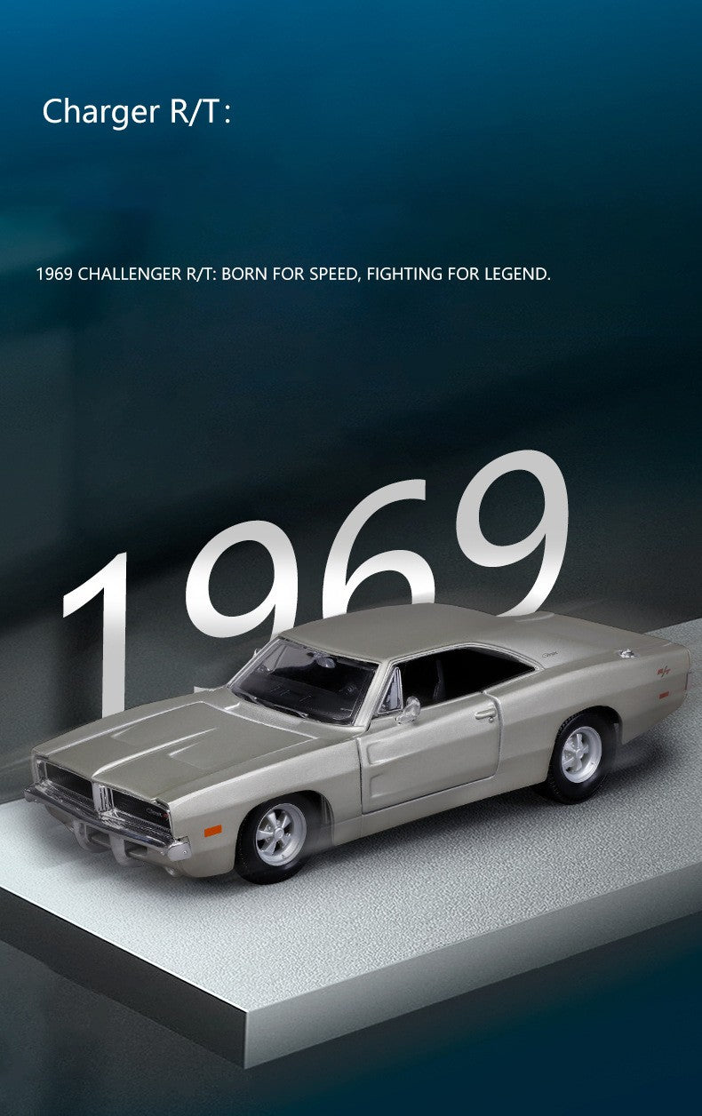 Maisto 1:24 Dodge Charger R/T 1969 Carro de Liga Leve Fundido e Veículos de Brinquedo Modelo de Carro em Miniatura para Crianças