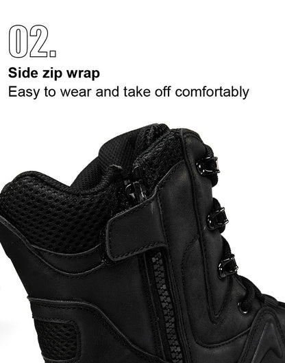 Botas masculinas de caminhada, combate ao ar livre, táticas casuais, versáteis e da moda