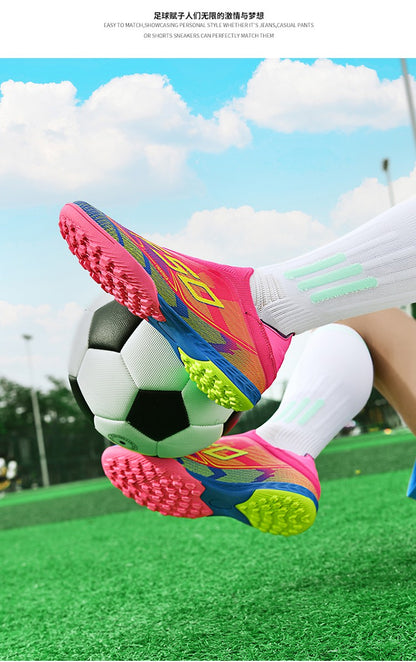 Men Society Soccer Shoes Cleats FG/TF Professional Original Women Football Boots Grass Indoor Training Unisex Non Slip Sneaker