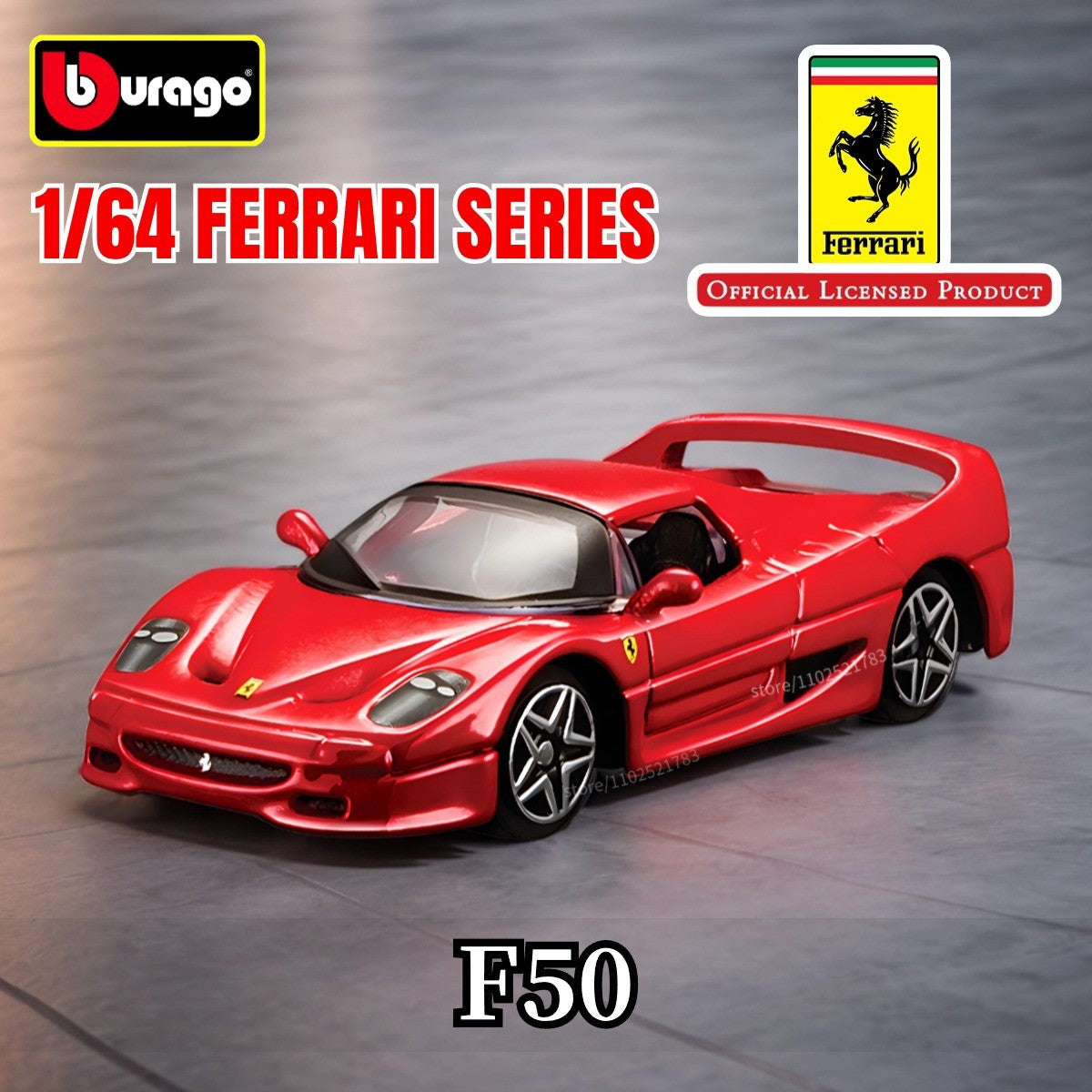 Bburago 1:64 Ferrari Enzo Réplica Carro Modelo Escala F40 F50 458 488 296 Diecast Miniatura de Tráfego Arte Figura Brinquedo Menino Criança