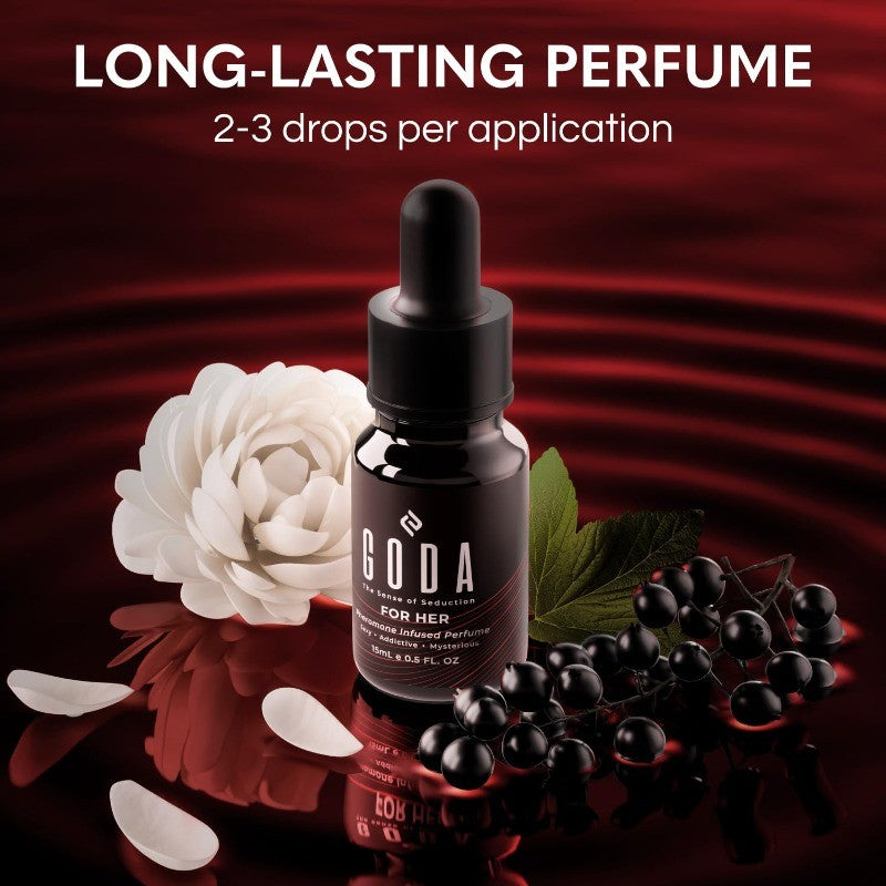 Perfume Feminino com Feromônios GODA Fragrâncias Femininas Originais de Longa Duração
