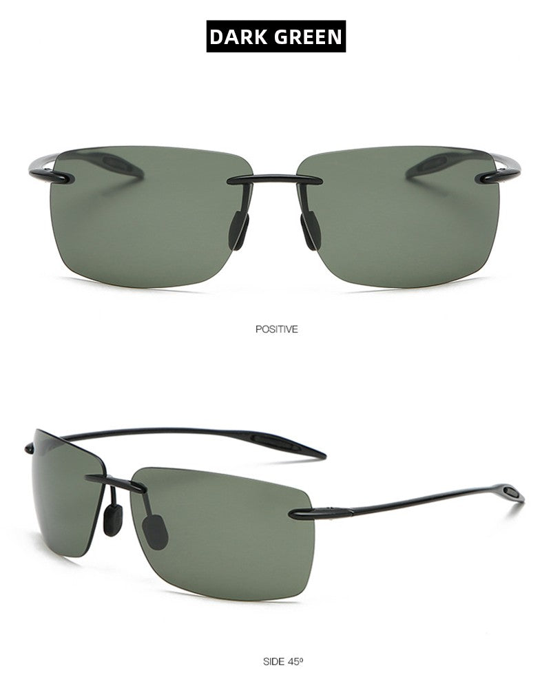 Óculos de Sol TR90 Ultraleves Masculino Feminino Sem Aro Driver Óculos de Sol para Dirigir Moda ao Ar Livre Pesca Caminhada Corrida Esportes