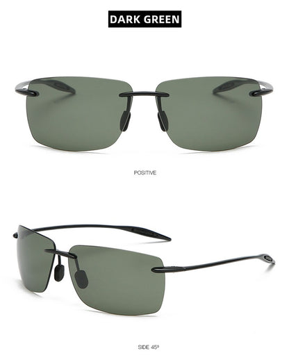 Óculos de Sol TR90 Ultraleves Masculino Feminino Sem Aro Driver Óculos de Sol para Dirigir Moda ao Ar Livre Pesca Caminhada Corrida Esportes