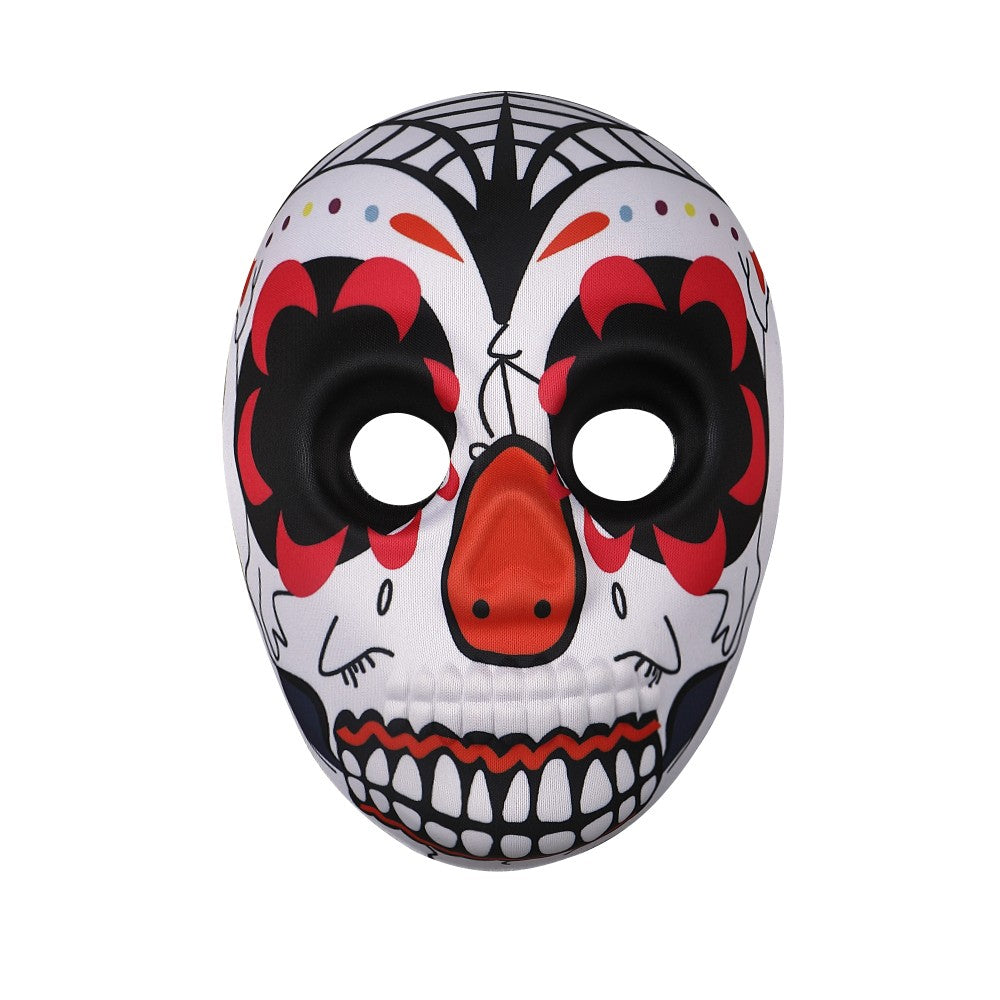 2023 Masks Mexican Day of The Dead Skull Mask Cosplay Halloween Skeletons Print Masks Dress Up Purim Party Costume Prop