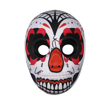 2023 Masks Mexican Day of The Dead Skull Mask Cosplay Halloween Skeletons Print Masks Dress Up Purim Party Costume Prop