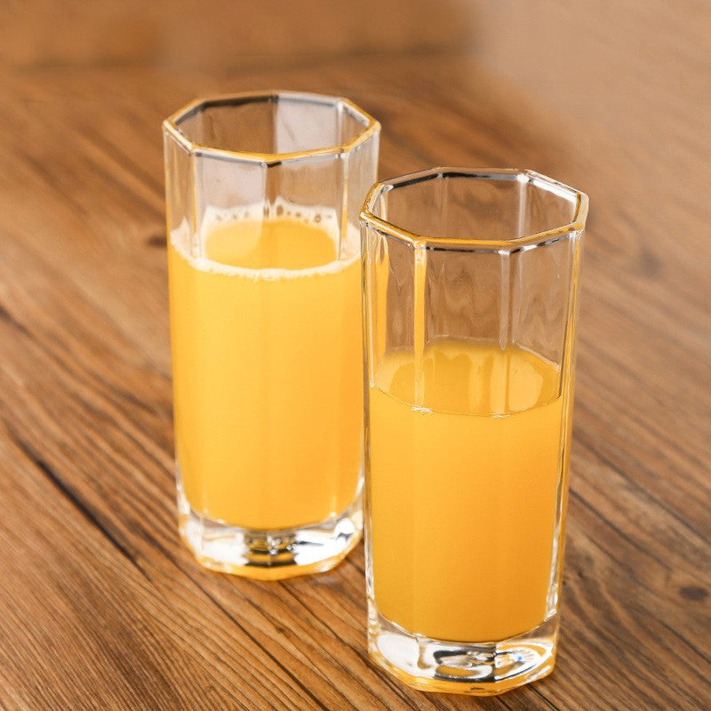 Utensílios de Cozinha para Bar e Jantar em Casa - Conjunto de 2 Copos Altos Transparentes de Cristal para Água, Suco e Bebidas