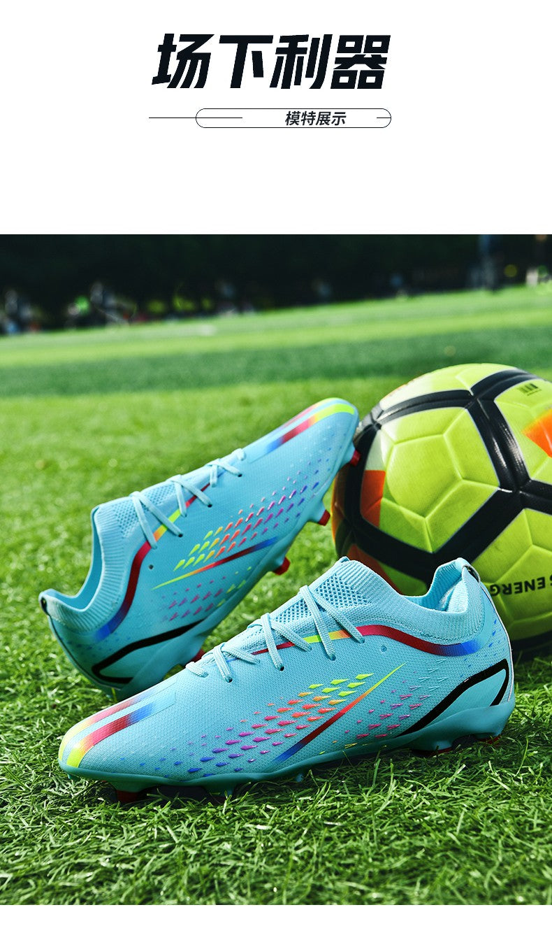 New Men Ultralight Soccer Shoes TF/FG Professional Football Boots Unisex Non-Slip Training Soccer Cleats Outdoor Field Chuteira