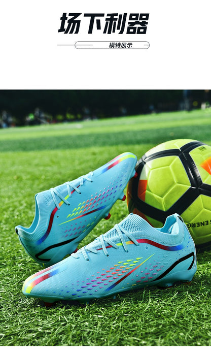 New Men Ultralight Soccer Shoes TF/FG Professional Football Boots Unisex Non-Slip Training Soccer Cleats Outdoor Field Chuteira