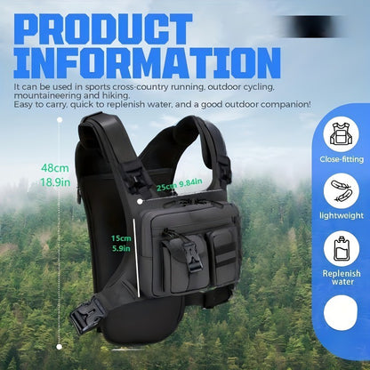 Lightweight Running Chest Pack for Hiking Outdoor Activities Marathon Bicycle Race Vest Bag No Water Bladder