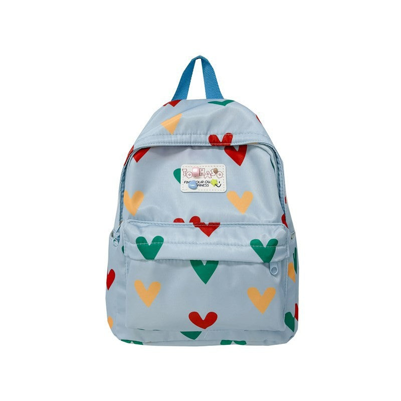 Fashionable Sweet Love Print Children's Schoolbag Boys and Girls Backpack Suitable for Preschool Children's Gifts
