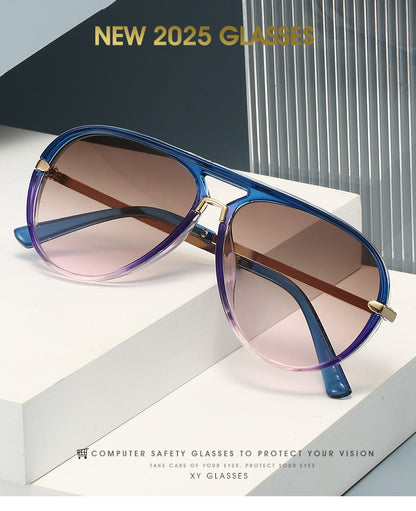 2025 Aviation Sunglasses Women Brand Designer Pilot Sun Glasses Uv400 Simple Fashion Suitable Shades