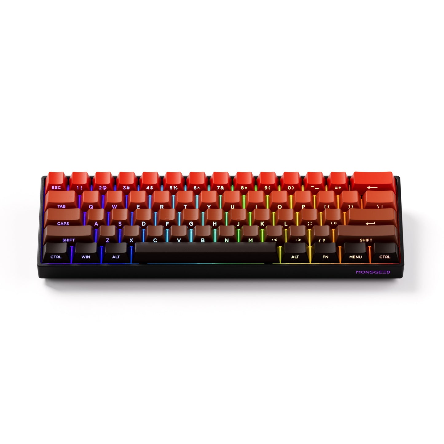 Akko MonsGeek FUN60 Teclado Mecânico Interruptor Magnético Teclados Gamer 60% Gatilho Rápido 0,01mm 8K ARGB HE/TMR Teclado Personalizado