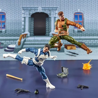 Original Marvel Legend Ml 1/12 Capcom Arcade Punisher Nick Fury Boneco Articulado Enfeite de Mesa Brinquedo Colecionável Presente de Natal