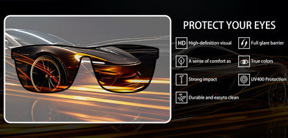 Fashion Vintage Square Sunglasses Men Women Luxury Brand Designer Men's Sun Glasses Driving Fishing UV400 Eyewear Men