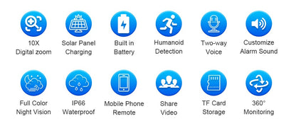 LS VISION 4G / WiFi Solar Camera 3Lenses Outdoor 15MP 4K Low Power Battery IP Camera PIR Night Vision V380 Pro CCTV Security