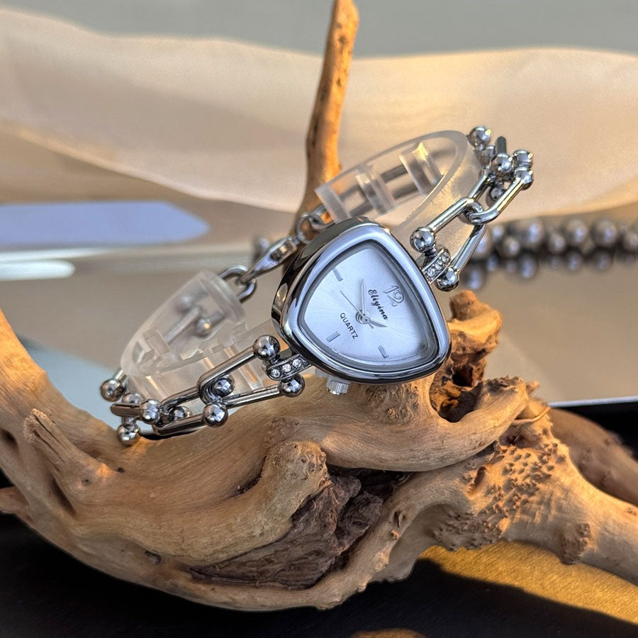 Ladies' Fashionable Trendy U-Shaped Quartz Watch with New Polygonal Alloy Case Must-Have Accessory for Trendy Outfits
