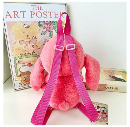 Kawaii Disney Stitch Bag Plush Backpack Bagpack Double Shoulder Crossbody Bag Storage Pouch Plushie Anime Toy Gift for Girls