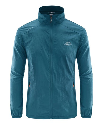 Summer Men's Sun Protection Casual Breathable Sports Windproof Water Resistant Ultrathin Jacket Outdoor Fishing Skin Clothing