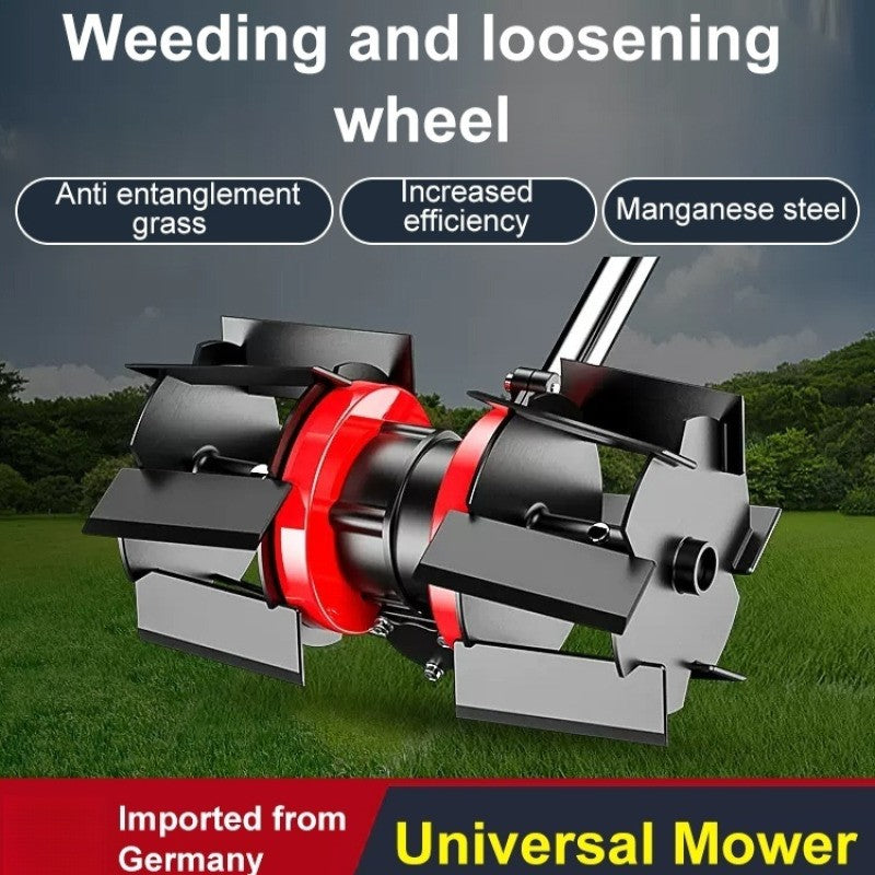 High Power Loose Wheel Multifunctional Lawn Mower Accessory Weed Removal Special Grass Trimmer Blades Wheel for Gardening Farmin