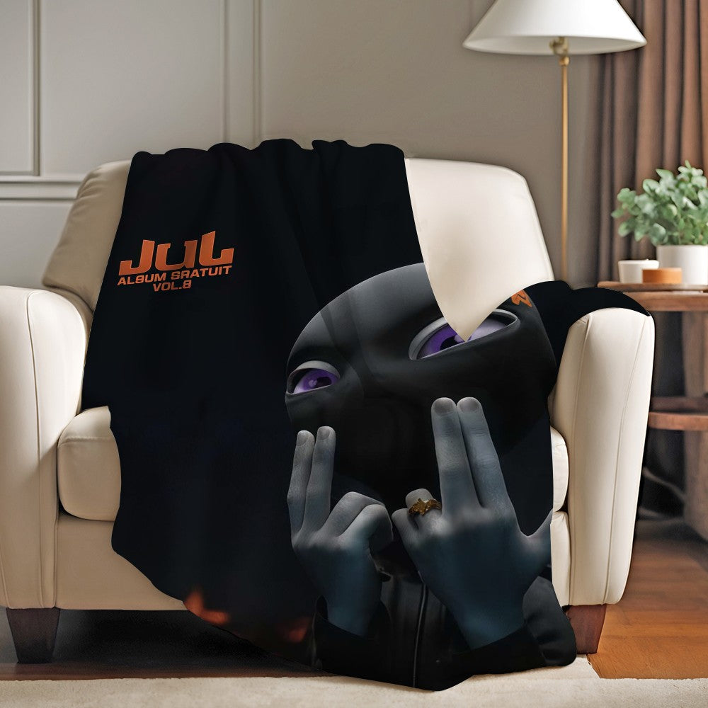 French singer J-Jul Blanket For Sofa Office Bed Plane Travel Sleep Read Relax Camping Soft And Warm
