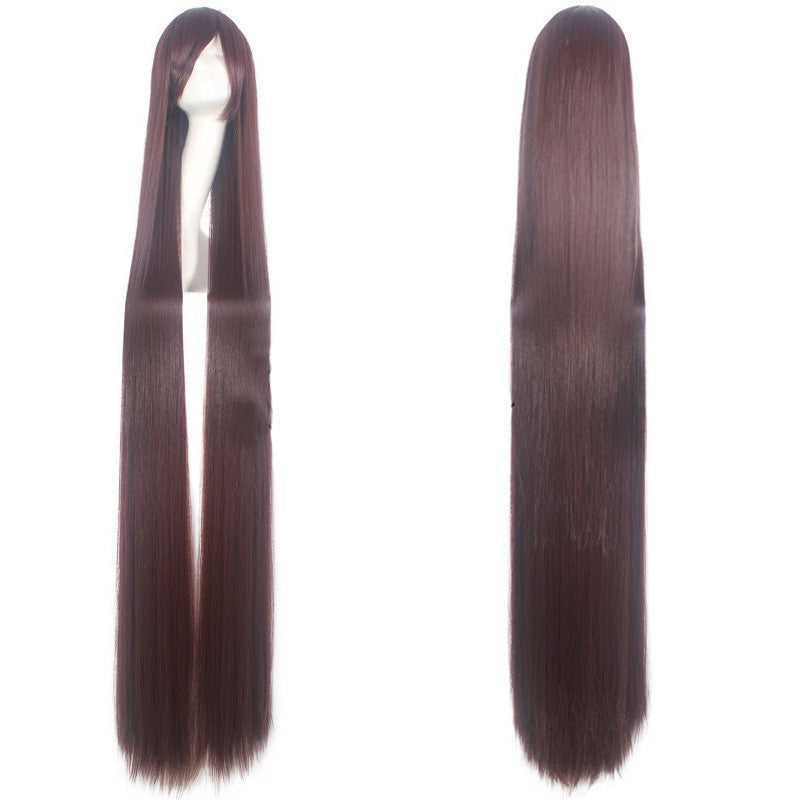 cosplay wig, ancient costume, men and women, long straight hair, anime, colored hair Synthetic fiber wig
