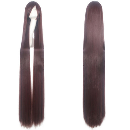 cosplay wig, ancient costume, men and women, long straight hair, anime, colored hair Synthetic fiber wig