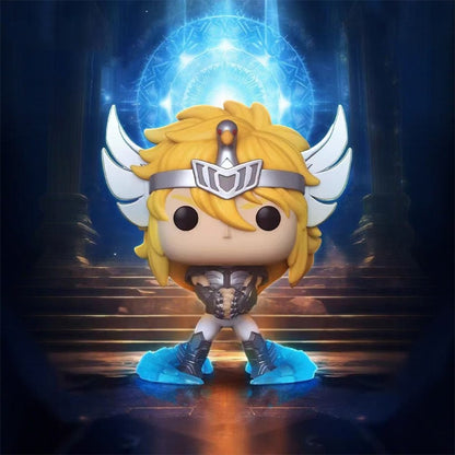 Funko Pop Cavaleiros do Zodíaco Boneco Articulado Hyoga de Cisne #808 Shiryu de Dragão #807 Shun de Andrômeda #809 Ikki de Fênix #810 Bonecos de Vinil Brinquedos