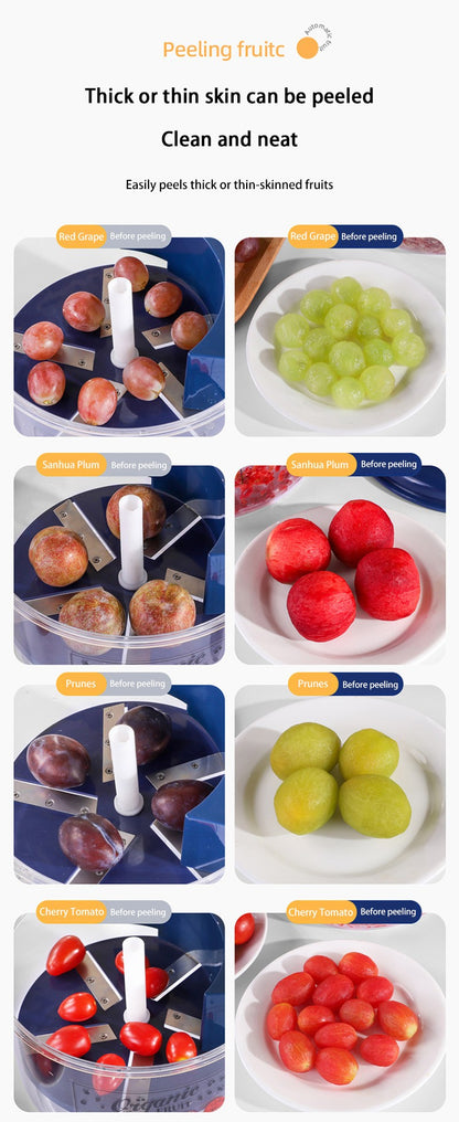 Grape Peeler Fully Automatic Household Electric Fruit Peeler Qingti Peeler Divine Tool Wireless Portable Easy Kitchen Gadget