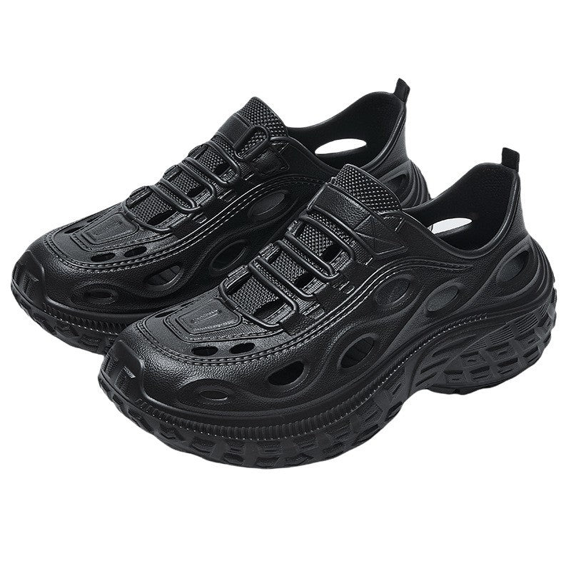 Men's Summer Clogs, Beach Shoes, Non-Slip, Anti-Odor, Baotou Women's Sports and Leisure Driving Sandals, Men's Outdoor River Tracing Shoes, Men's