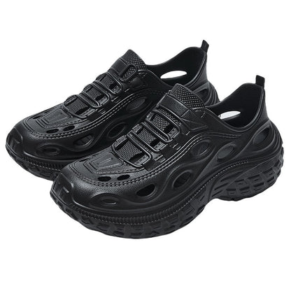 Men's Summer Clogs, Beach Shoes, Non-Slip, Anti-Odor, Baotou Women's Sports and Leisure Driving Sandals, Men's Outdoor River Tracing Shoes, Men's