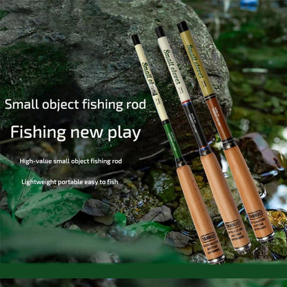 Vara de Pesca 1.2M 1.5M 1.8M Seção Ultra Curta Retrátil 23cm Vara de Carbono Super Leve e Super Dura Bolso Mini Vara