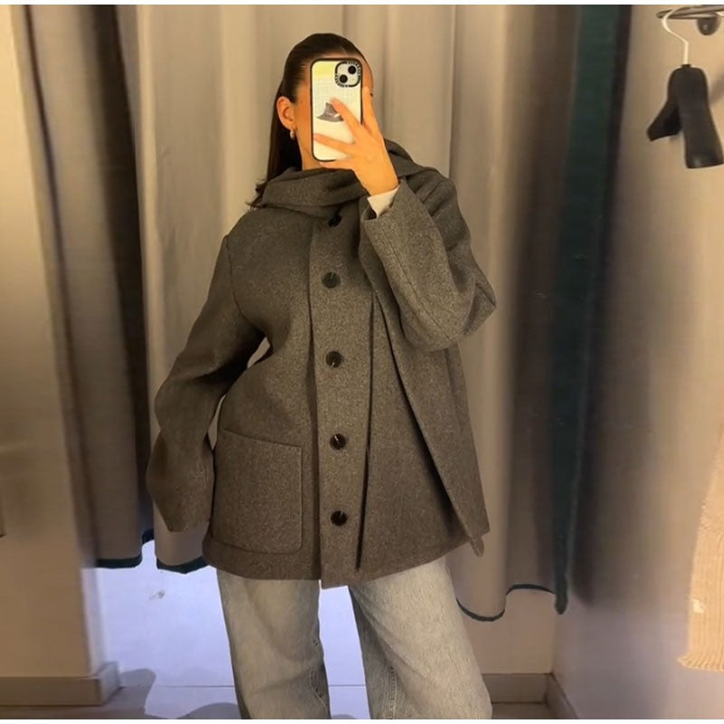 Fashion British Style Trench Coat with Detachable Scarf Women's Single Breasted Long Sleeve Jacket 2025 Winter Classic Outerwear