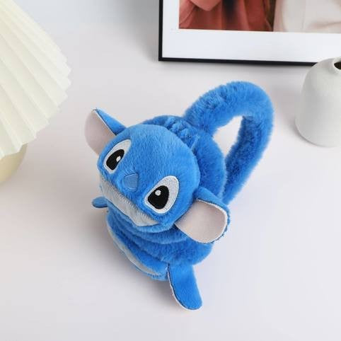 Disney Stitch Protetores de Orelha Novos Unissex Doce e Fofo Padrão de Desenho Animado Criativo Simples Moderno Macio e Suave Espessado Quente