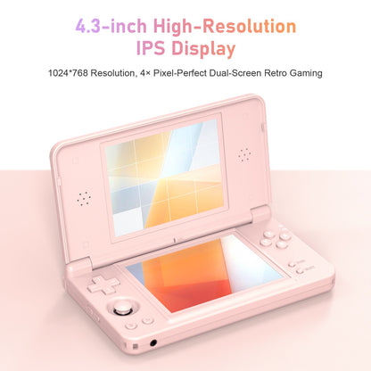Anbernic RG DS Plus Portable Handheld Game Console Dual Screen 4.3 Inch IPS Retro Gaming Emulator With 4000mAh Battery Streaming