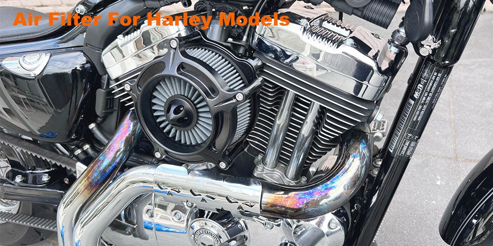 Black Spike Air Cleaner Intake Filter For Harley Sportster XL 883 Dyna V-Rod Softail Fat Boy Touring Ultra FLHR FLHX FLSTNSE