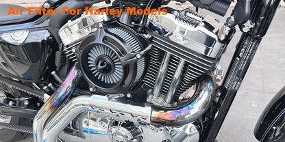 Black Spike Air Cleaner Intake Filter For Harley Sportster XL 883 Dyna V-Rod Softail Fat Boy Touring Ultra FLHR FLHX FLSTNSE