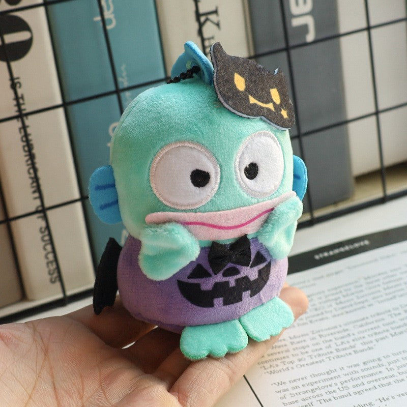 Hellokitty Halloween Doll Cinnamoroll Kuromi Kawaii Ghost Plush Toy Key Pendant Bag Accessories Birthday Gifts Halloween Toys