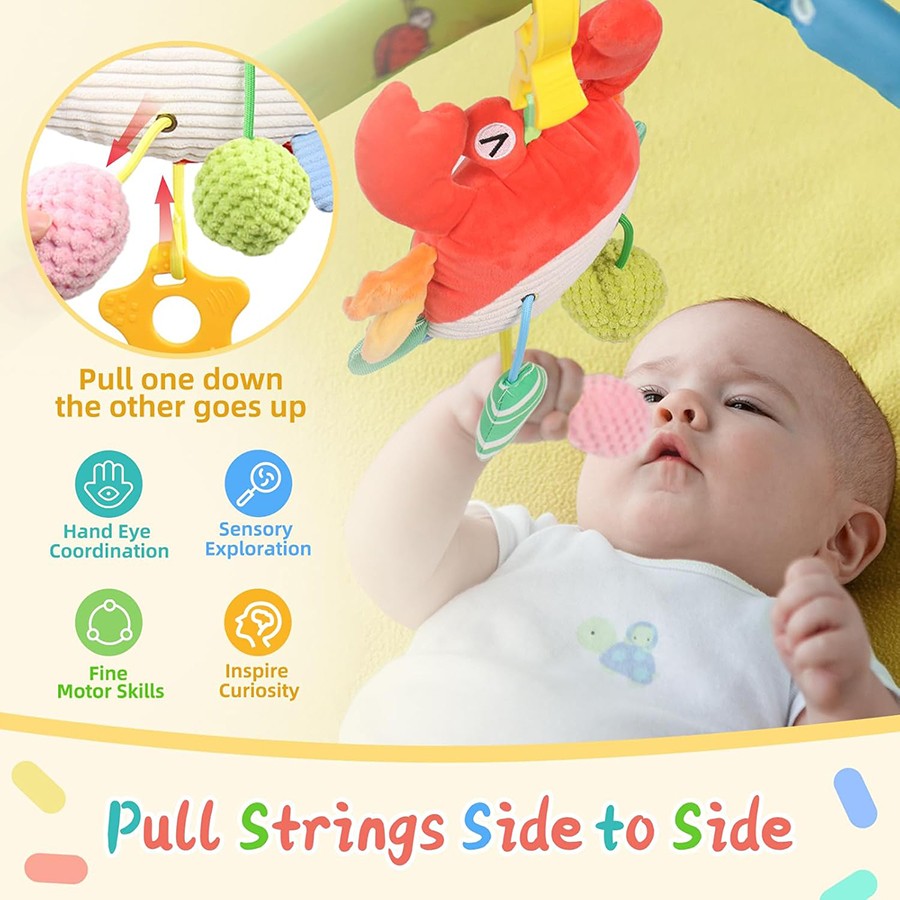 Car Seat Toys Newborn Toys Stroller Toy Baby Toys Carseat Toy for Infants for Carseat Stroller Crib with Music Rattles Teether