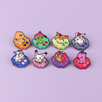 Anime Monster Enamel Pin Cartoon Badges on Backpack Brooches For Women Hat Lapel Pins Cosplay Accessories Toys Gifts