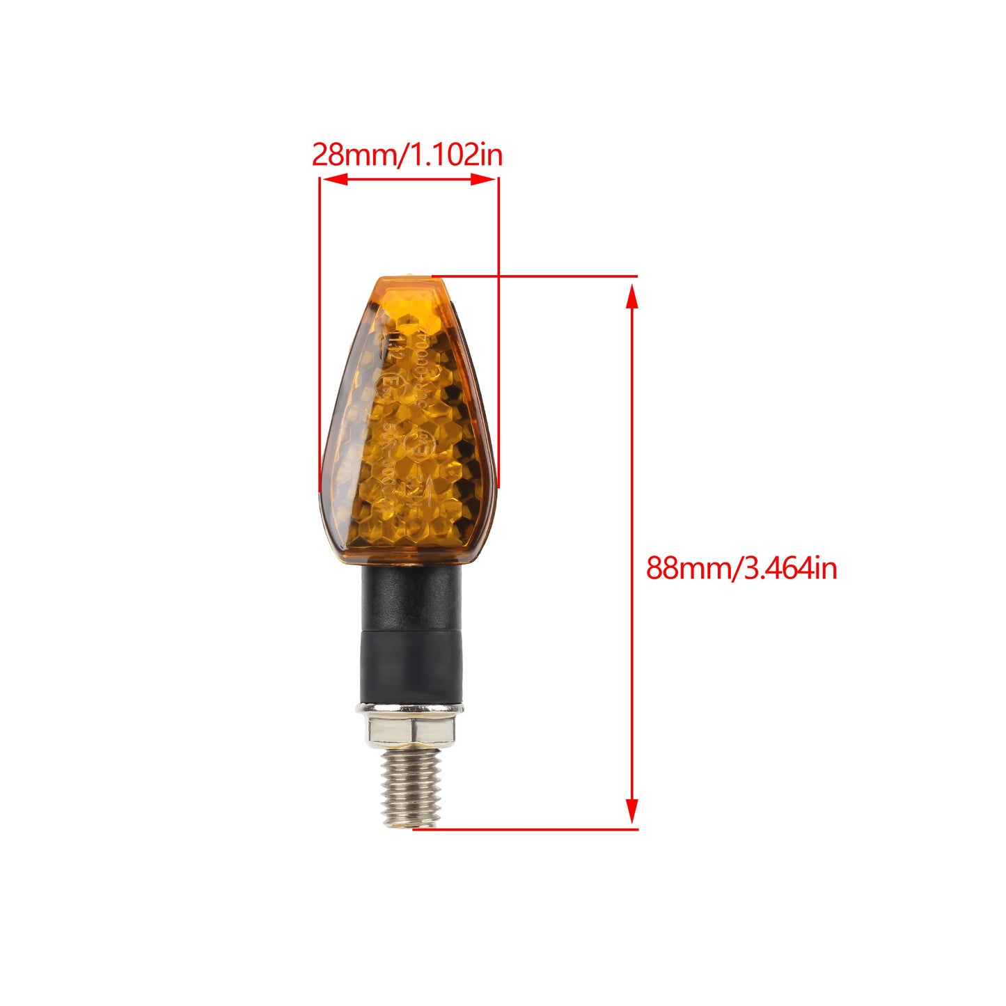 2pcs/4pcs Motorcycle LED Turn Signals Flashing  DRL for Scooter Moped ADV Dirt Bike ATV Universal Accessories Modification