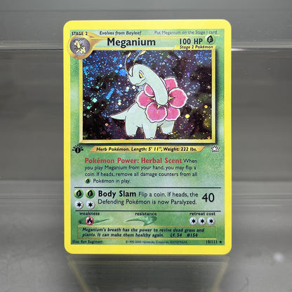 Cartas PROXY PKM Gym-Challenge/Neo-Genesis Lugia Typhlosion Rocket's Mewtwo PTCG Foil Game Collection Cards Game Toys
