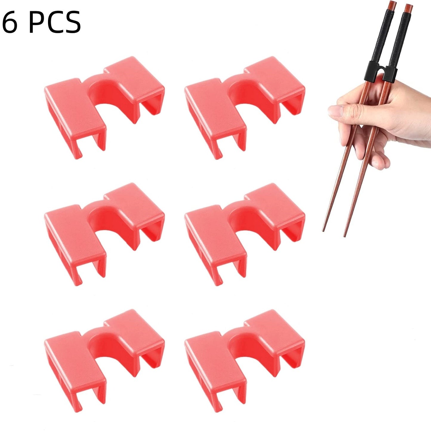 5/6 PEÇAS Treinador de Hashi Reutilizável Antiderrapante Reutilizável e Substituível Ajudante Asiático para Crianças Adultos Iniciantes de Todas as Idades