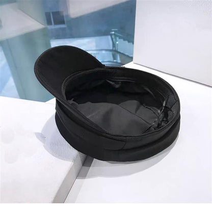 Chapéu Feminino Fashion com Fivela de Metal, Boné Octogonal de Algodão, Boina de Estrela Elegante para Inverno, Boina Estilo Cinto, Chapéu Plano Streetwear