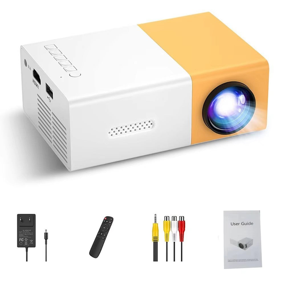 Poderoso Mini Projetor Nativo HD Portátil Suporta Conexão HDMI USB